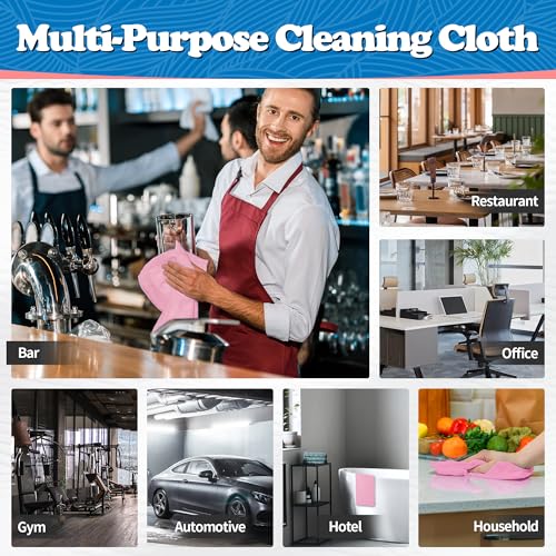 Microfiber Cleaning Cloth (24PK / Pink)