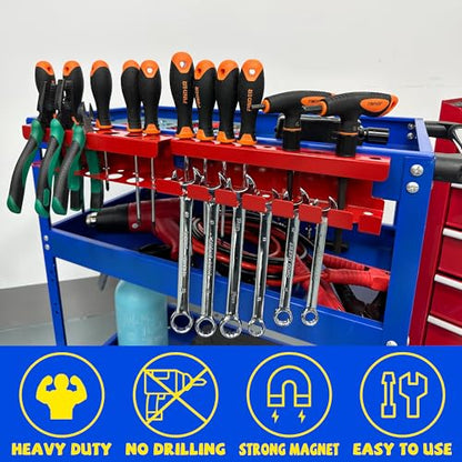 Magnetic Screwdriver Holder (Red Magnetic Screwdriver Wrench Organizer)