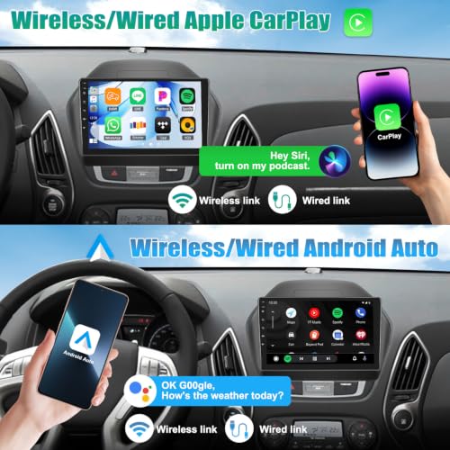 2+64G Android Car Stereo for Hyundai Tucson IX35 2010 (4-Core 2+64G with CarPlay 26UI)
