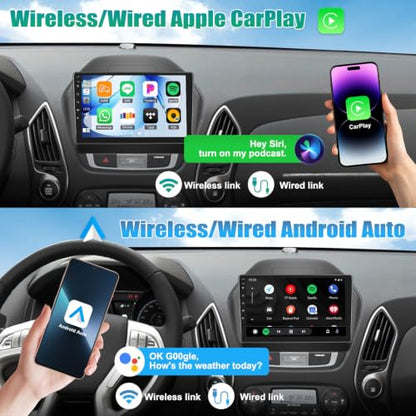 2+64G Android Car Stereo for Hyundai Tucson IX35 2010 (4-Core 2+64G with CarPlay 26UI)