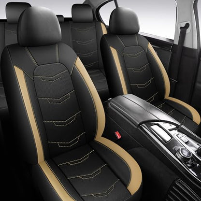 Car Seat Cover (N2 Black Beige / Full Set)