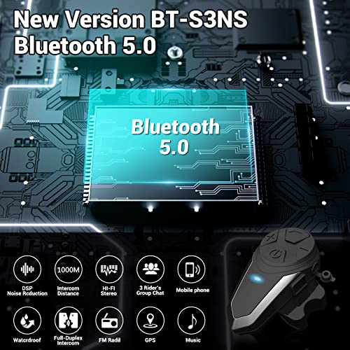 Motorcycle Bluetooth Headset BT (1 Pack)