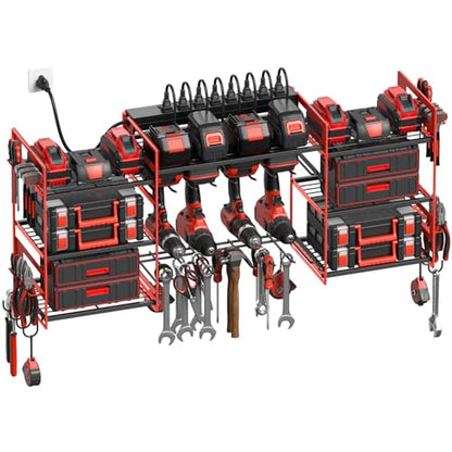 Red Power Tool Organizer Wall Mount (6FT / Red)