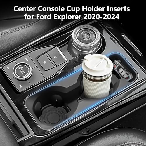 Cup Holder Inserts for Ford Explorer 2020 (For Ford Explorer 2020-2024)