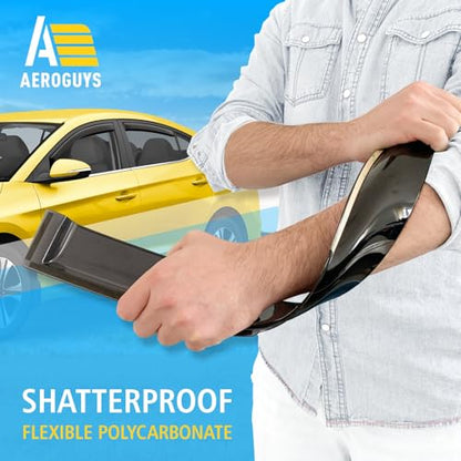 Extra Durable Window Deflectors in (For Hyundai Elantra 17-20)