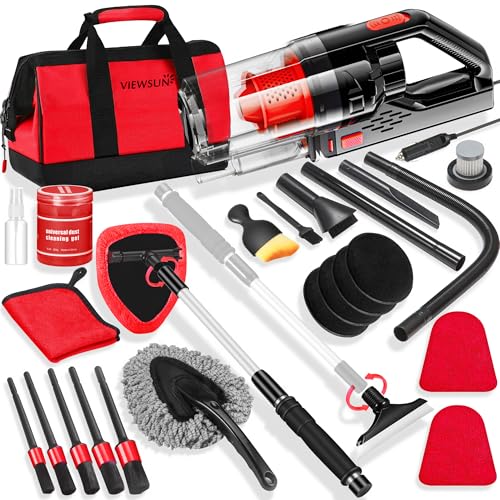 17PCS Car Cleaning Kit (Red / 17PCS)