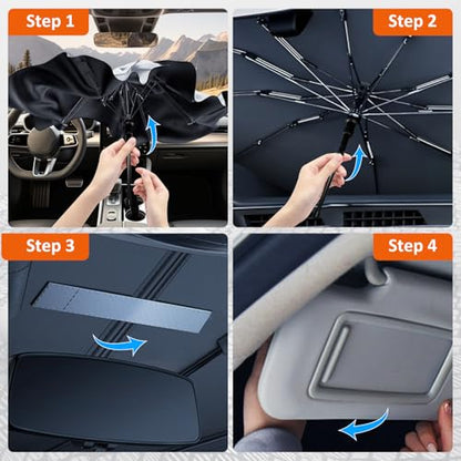 Windshield Sun Shade Umbrella for 2012 (2012-2017 Toyota Camry SunShade Umbrella)