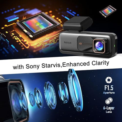 4k Dash Cam Front and Rear (Silver)