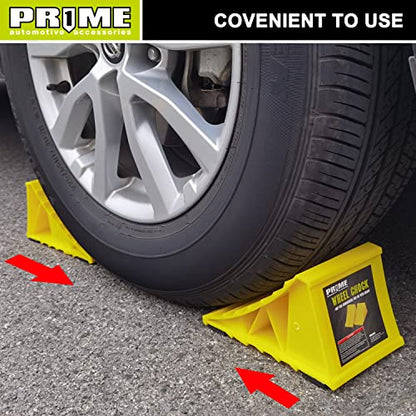 PR1ME Wheel Chocks with Non (wheel Chock 2 Pack)
