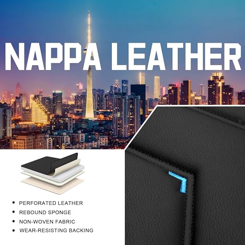 Car Seat Covers for Chrysler Pacifica 2004 (2 Pcs Front with Pillow / Black Blue)