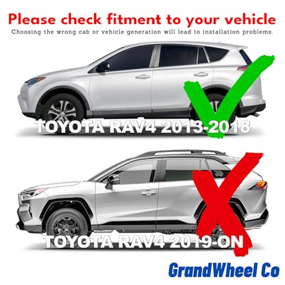 Window Deflectors Smoke Tinted in (For RAV4 13-18)