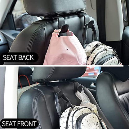2 Pack Car Headrest Hooks (Green)