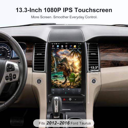 13.3 Inch Car Stereo Head Unit Radio for Ford Taurus 2012 (AUTO A/C PX6 Hexa core 4G+64G+CarPlay+Voice)
