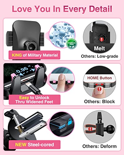85+LBS Strongest Suction & Military (Light Pink)