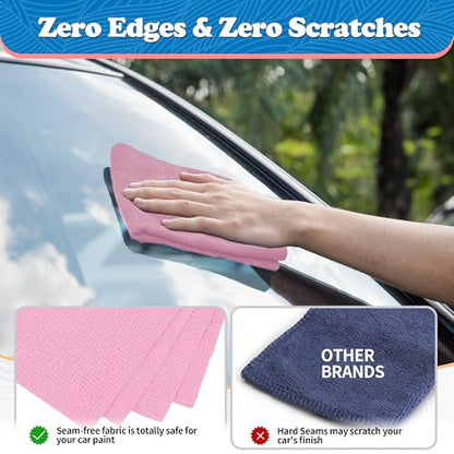 Microfiber Cleaning Cloth (24PK / Pink)