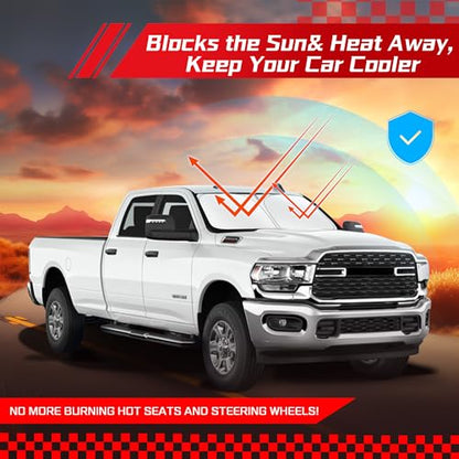 Windshield Sun Shade for Dodge RAM 2500 3500 2010 (for Dodge RAM 2500 3500 2010-2026)