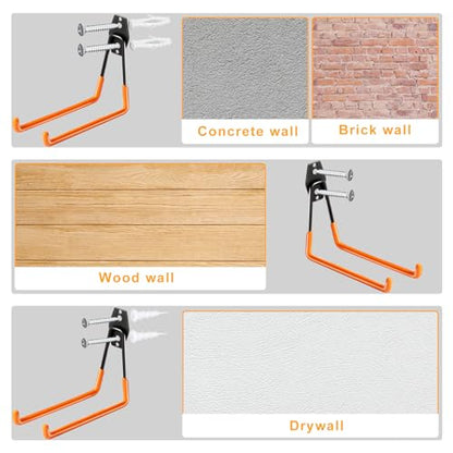 Heavy Duty Garage Hooks for Hanging (7.4 Inch)