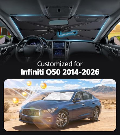 Windshield Sun Shade for Infiniti Q50 2014 (Fit for Infiniti Q50 2014-2026)