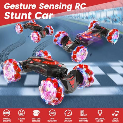 Gesture Sensing RC Stunt Car (Red)