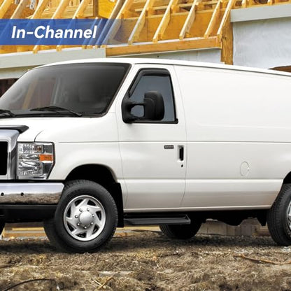 in Channel Window Visors Rain Guards for 2007 (2007-2014 Ford E-150/E-250/E-350/E-450)