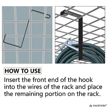 Bike Hangers for Garage Ceiling Racks (Z Style 4 Pack)