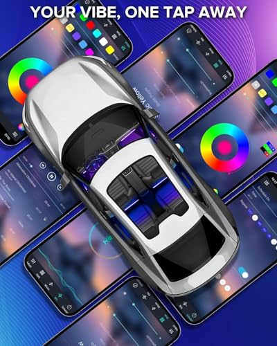 Car Interior LED Lights (APP RGB 2 Lines)