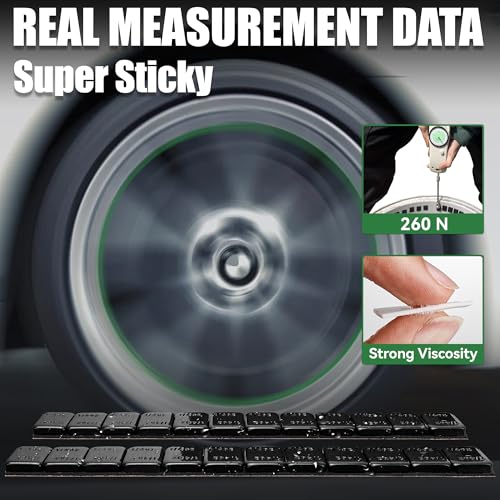 1 4 oz Stick On Wheel Weights 240pcs Easy Peel Black (Black / 0.25oz-240PCS)
