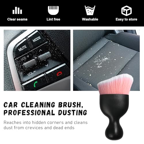 2 PCS Car Detailing Brush (Pink/White / 2 PCS)