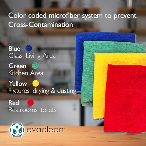 Premium Microfiber Cleaning Cloth 16"x16" (Green)