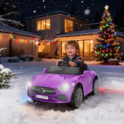 12V Kids Ride On Car with 2.4G Remote Control (Sc-purple)