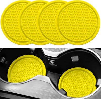 Car Cup Coaster (Yellow)