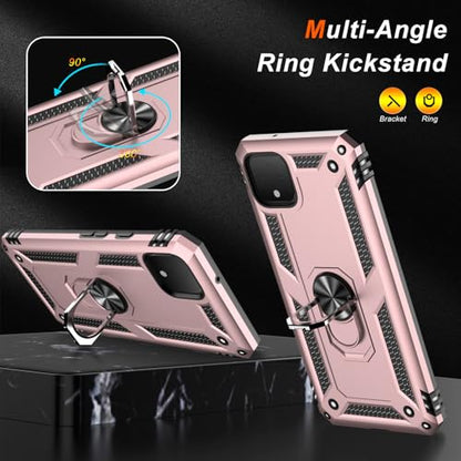 for Google Pixel 4 XL Case with Screen Protector (Rose Gold / Google Pixel 4 XL)