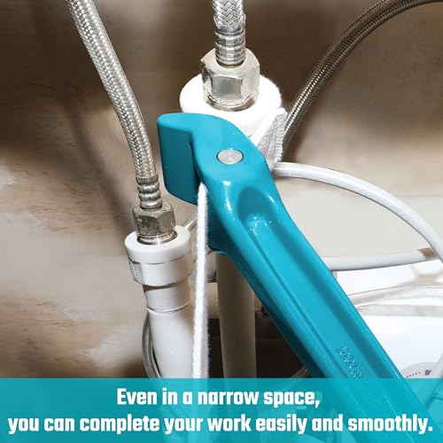 Strap Wrench 12" Handle (12 Inch / Blue)