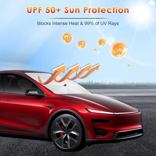 for Car Windshield Sunshade Umbrella 2026 Tesla Model 3 (for Tesla Model 3/Model Y)