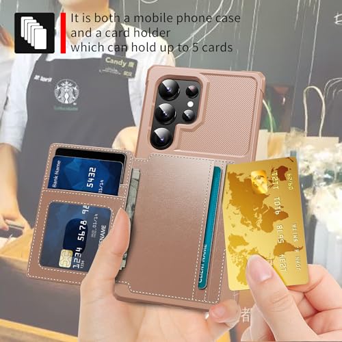 Wallet Case for Samsung Galaxy S24 Ultra (Pink / Samsung Galaxy S24 Ultra)