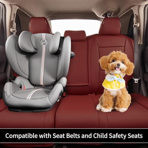 Custom Seat Covers for KIA Sportage 2017 (Burgundy / 2017-2022 Sportage S,EX,LX,SX,SX TURBO)
