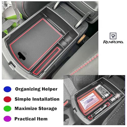 Armrest Organizer Tray For 2020 (Red)