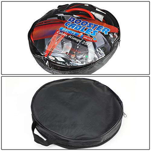 Heavy Duty 25 Feet 4 Gauge Booster Cable Power Jumper 500 AMP Emergency Battery Start Car (25Ft / 4-Gauge)