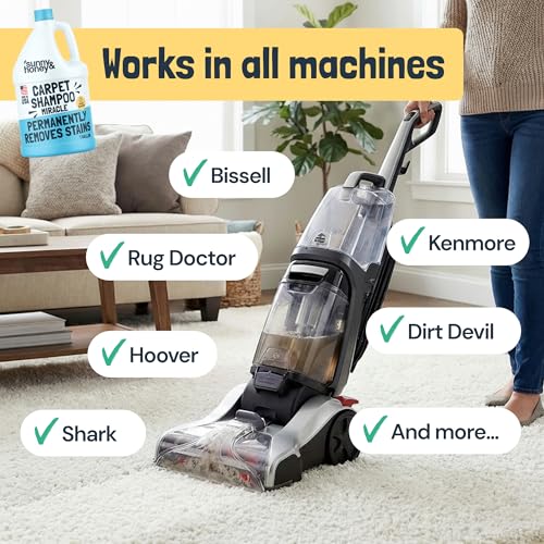 Carpet Cleaner Shampoo Solution for Machines (128 Fl Oz (Pack of 1))