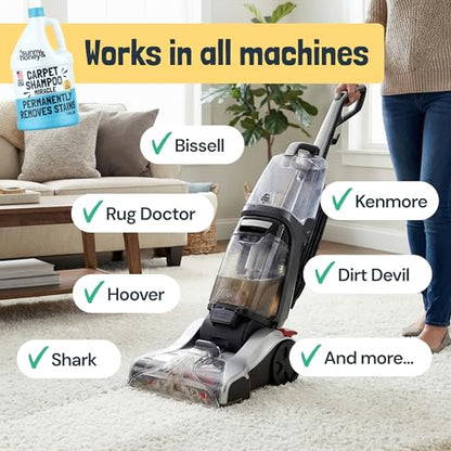 Carpet Cleaner Shampoo Solution for Machines (128 Fl Oz (Pack of 1))