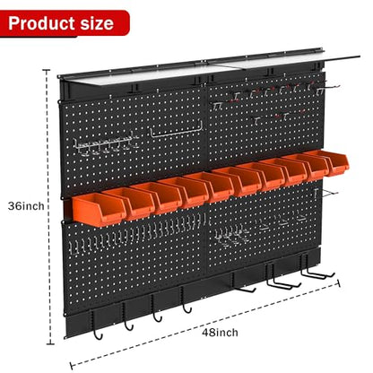 Pegboard Wall Organizer (Black)