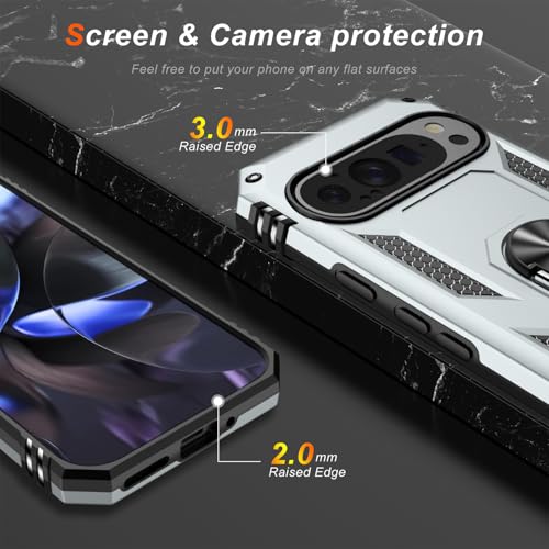 for Google Pixel 9 Case (Silver / Google Pixel 9/Pixel 9 Pro)