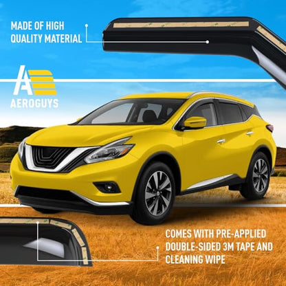 Extra Durable Window Deflectors in (For Nissan Murano 15-24)