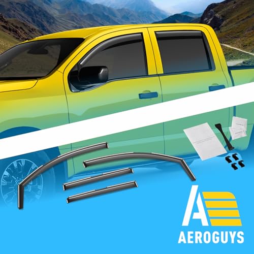 Extra Durable Window Deflectors in (For Nissan Titan 17-24)