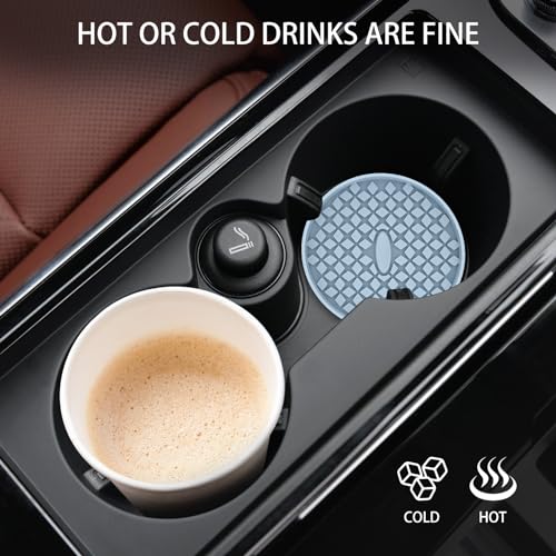 Car Cup Coasters [4 Pack] Silicone Car Coasters (4 Pack-ether)