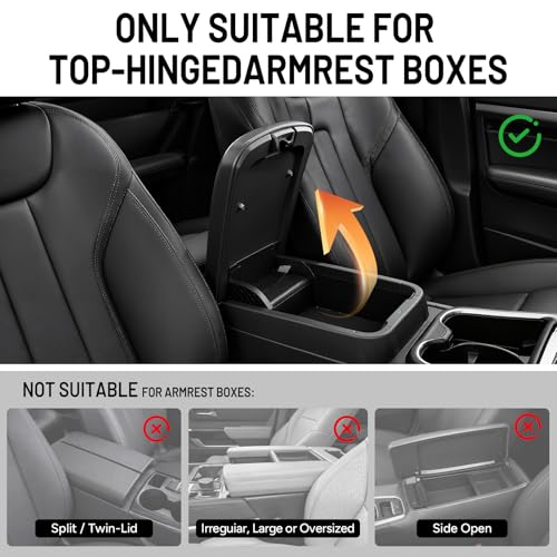 5 in 1 Car Center Console Cover (Wine Red)