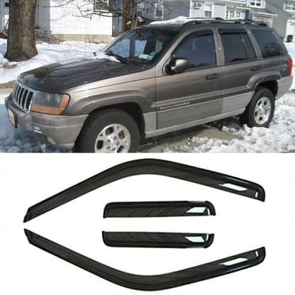 Window Visors Rain Guards for 1999 (99-04 Grand Cherokee)