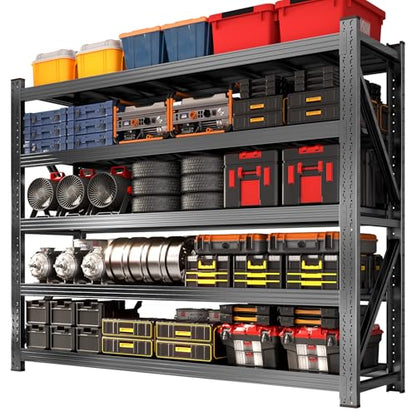 Metal Garage Shelving Unit (5-Tier,63" W x 24" D x 71" H)