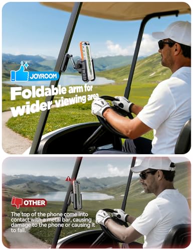 Magnetic Base Golf Cart Phone Holder (Black)