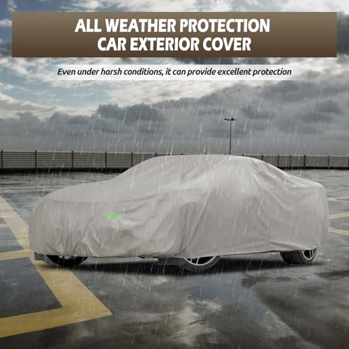 Waterproof Car Cover Fit for Corvette C4 C5 C6 C7 C8 1980 (Khaki / Custom Fit for Chevrolet Corvette)
